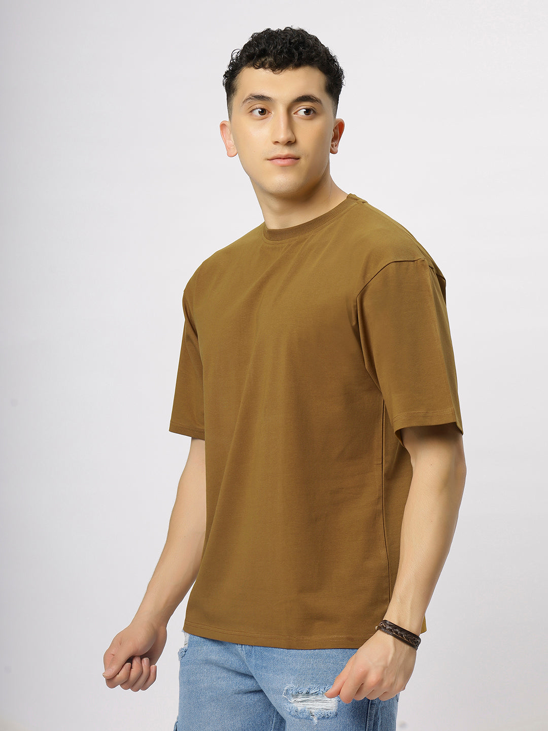 Copper Supima Oversize Round Neck T-shirt