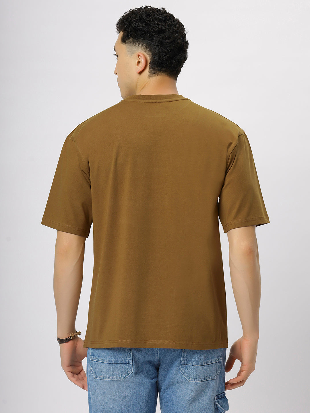 Copper Supima Oversize Round Neck T-shirt