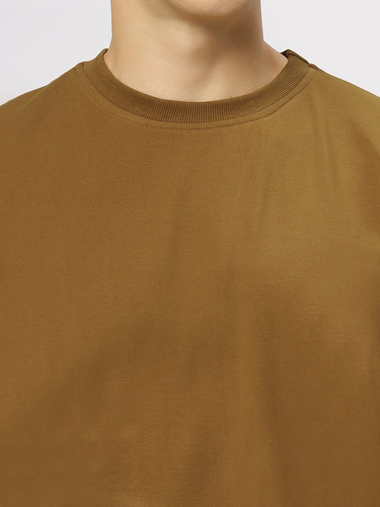 Copper Supima Oversize Round Neck T-shirt