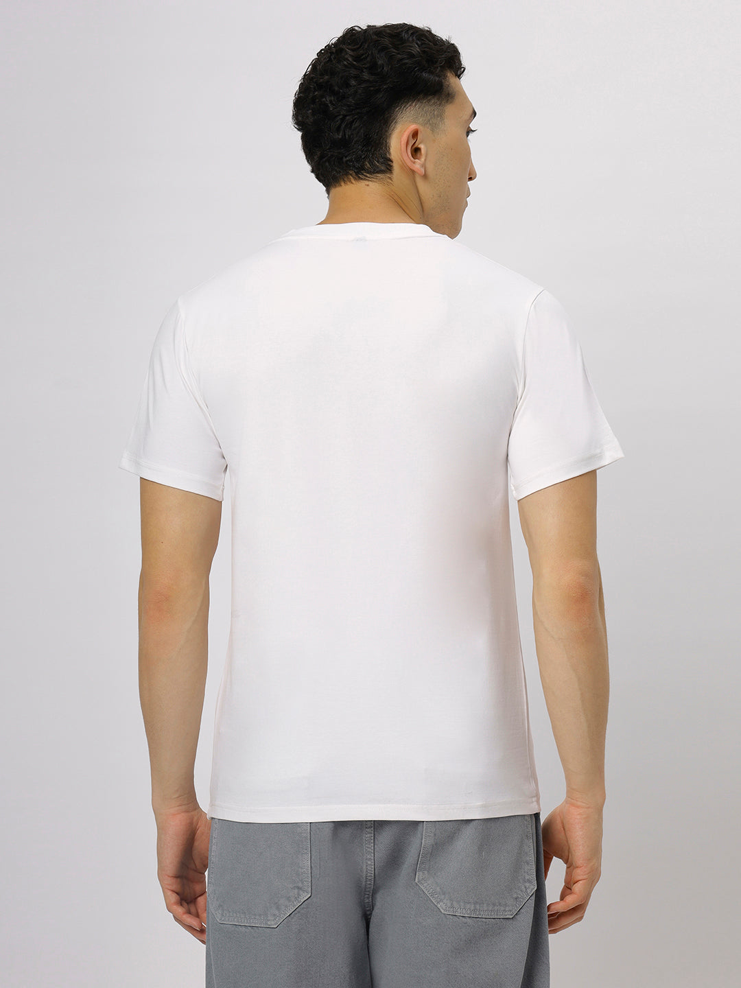 White Supima Round Neck T-Shirt
