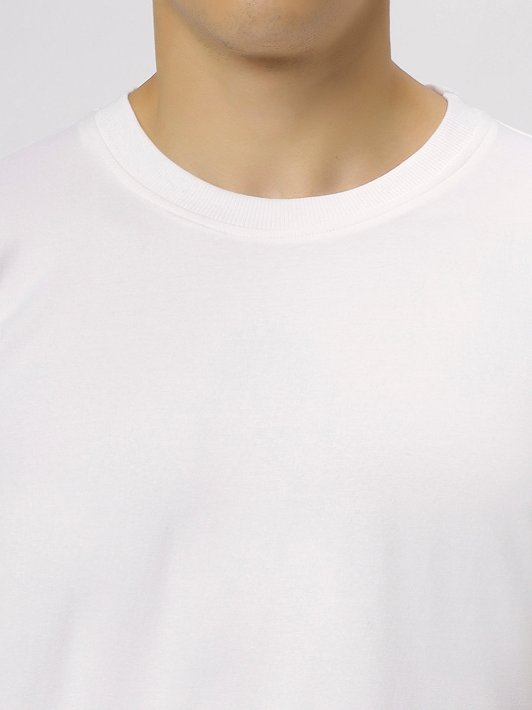 White Supima Round Neck T-Shirt