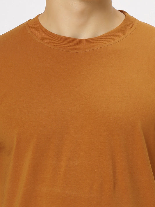 Rust Supima Round Neck T-Shirt
