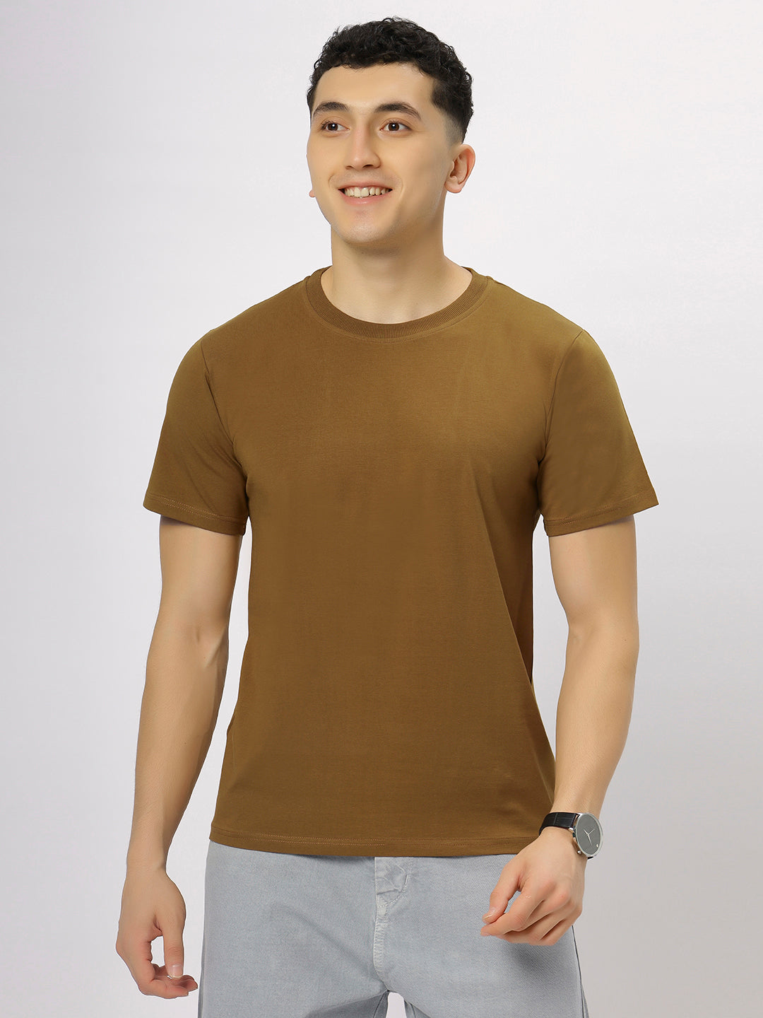 Copper Supima Round Neck T-Shirt
