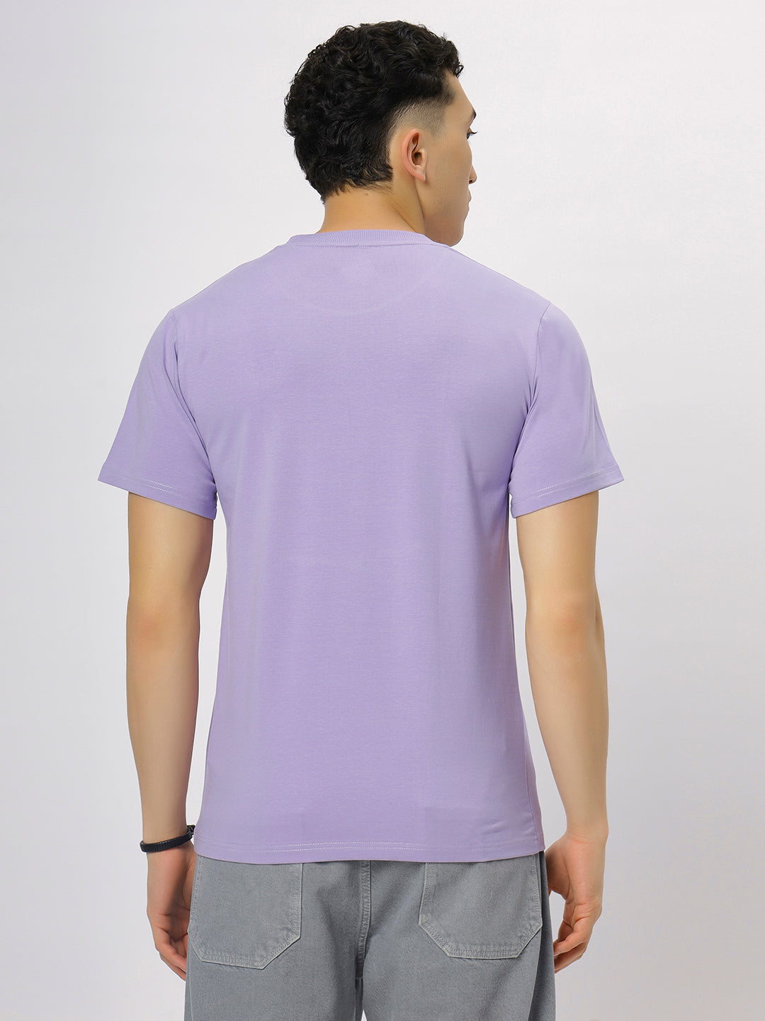 Lavender Supima Round Neck T-Shirt