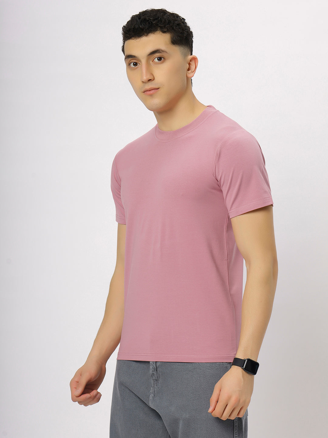 Onion Pink Supima Round Neck T-Shirt