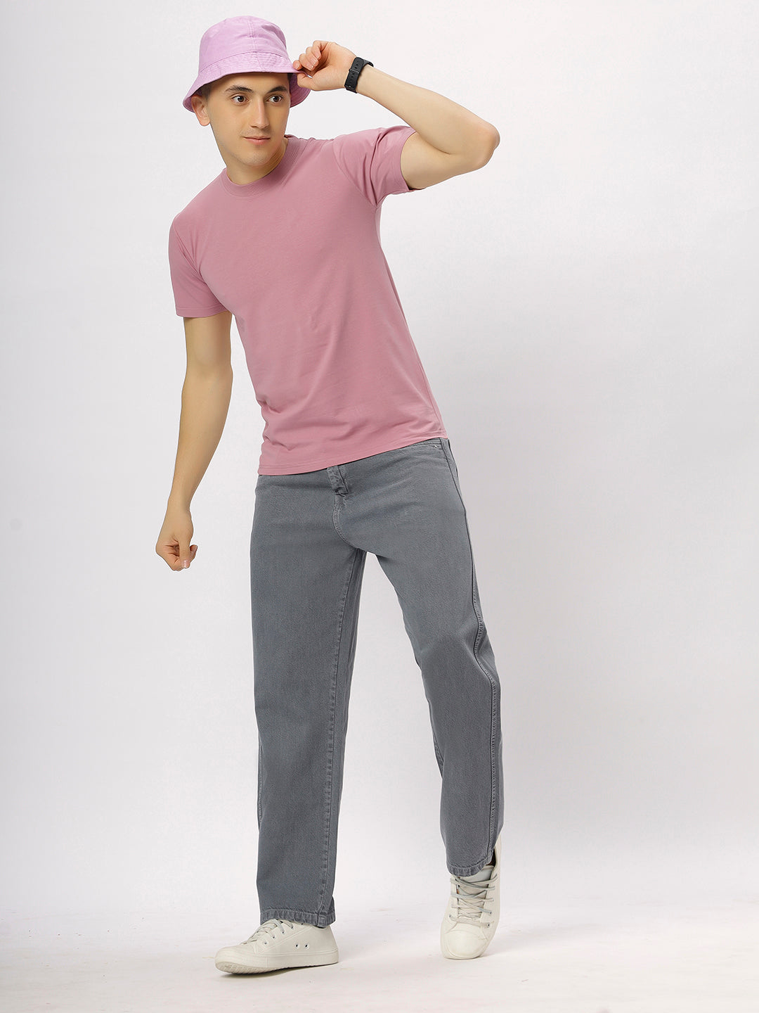 Onion Pink Supima Round Neck T-Shirt