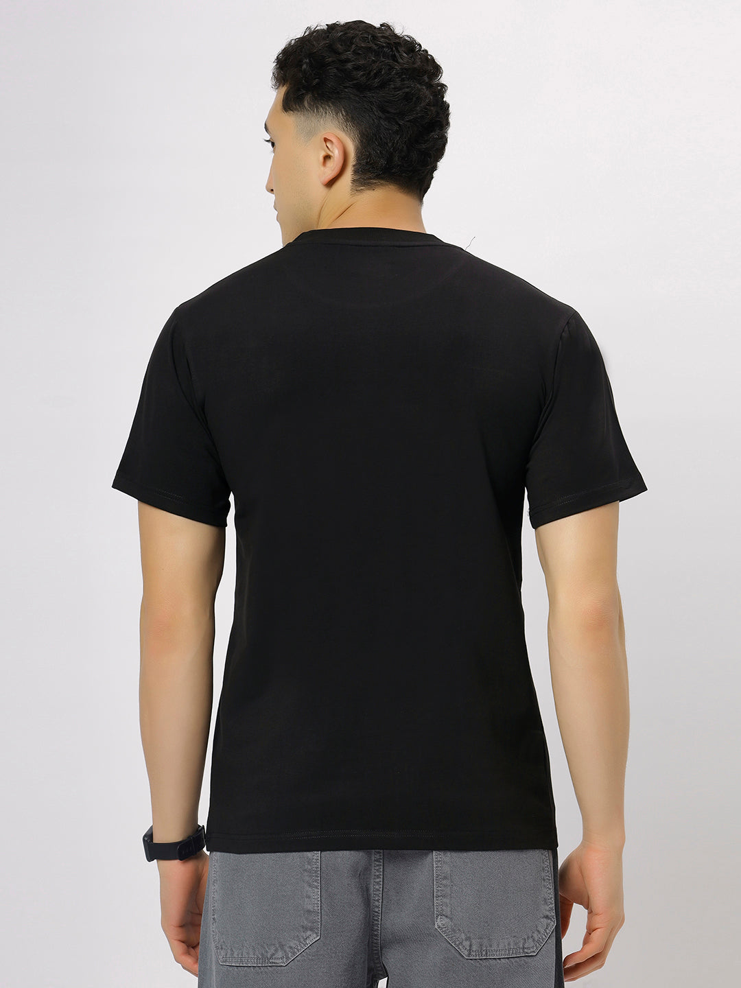 Black Supima Round Neck T-Shirt