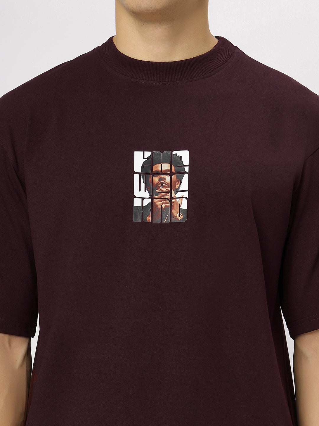 Wine Supima Oversized Graphic T-shirt
