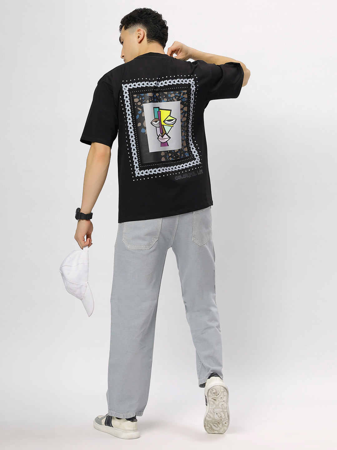 Black Supima Oversized Graphic T-shirt