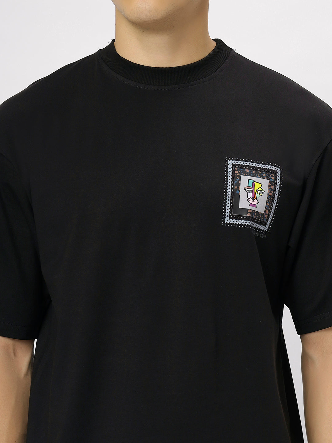 Black Supima Oversized Graphic T-shirt