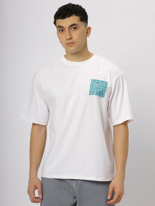 White Supima Oversized Graphic T-shirt