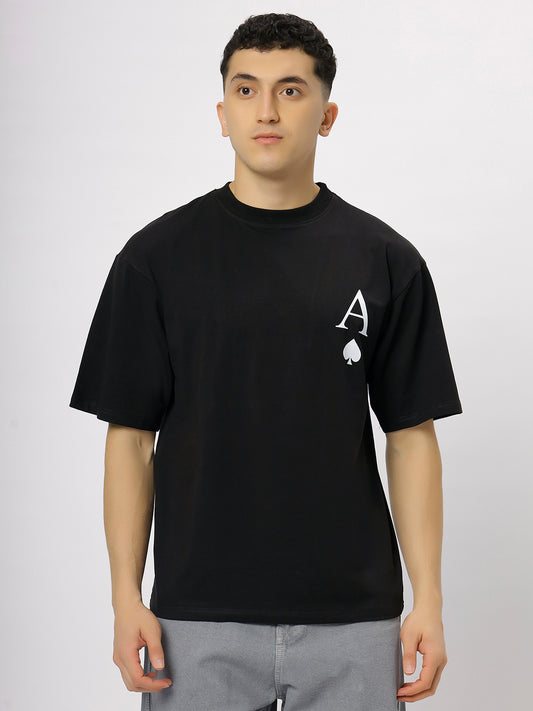 Black Supima Oversized Graphic T-shirt