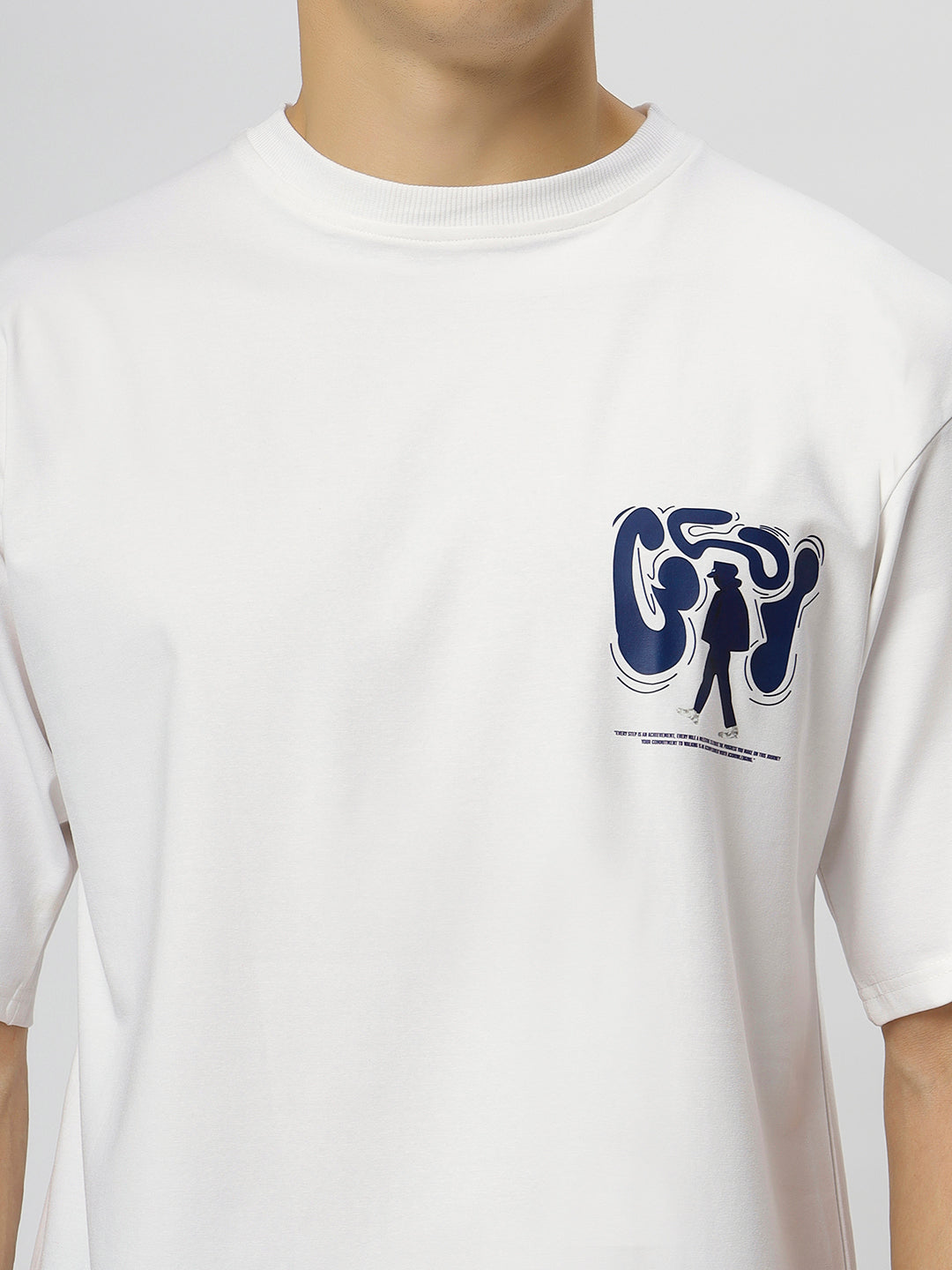 White Supima Oversized Graphic T-shirt