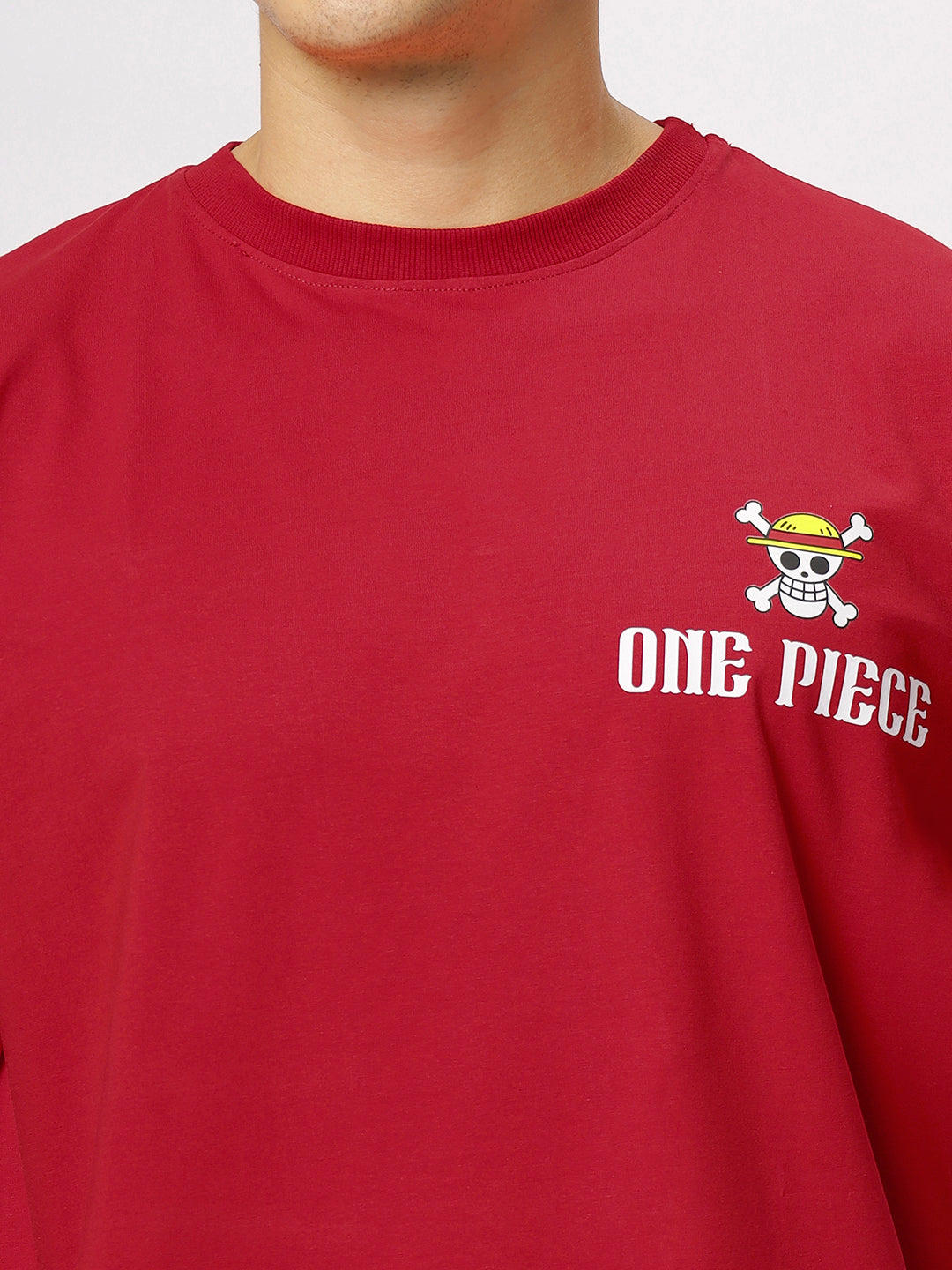 Red Supima Oversized Graphic T-shirt