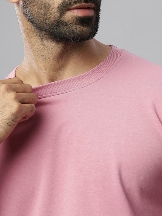 Onion Pink Supima Full Sleeve Round Neck T-shirt