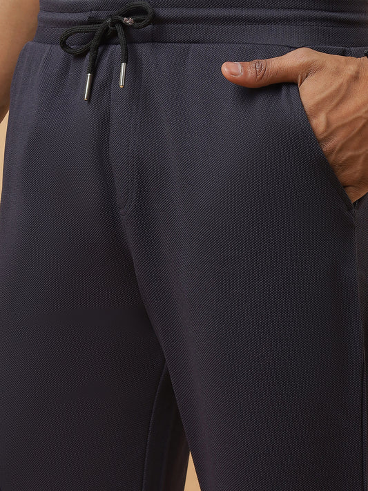Dark Grey | Straight-Leg Essential Textured | Track Pants