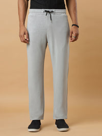 Grey | Stretchable Ribbed Track Pants | Gym & Daily Wear