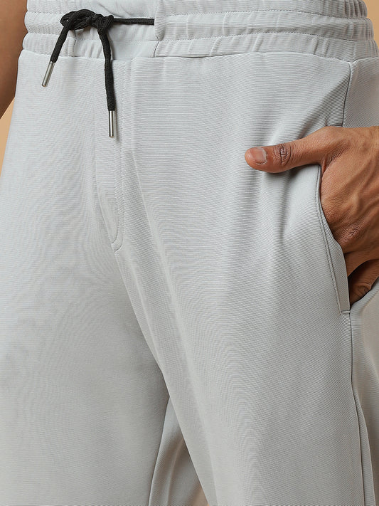 Grey | Stretchable Ribbed Track Pants | Gym & Daily Wear