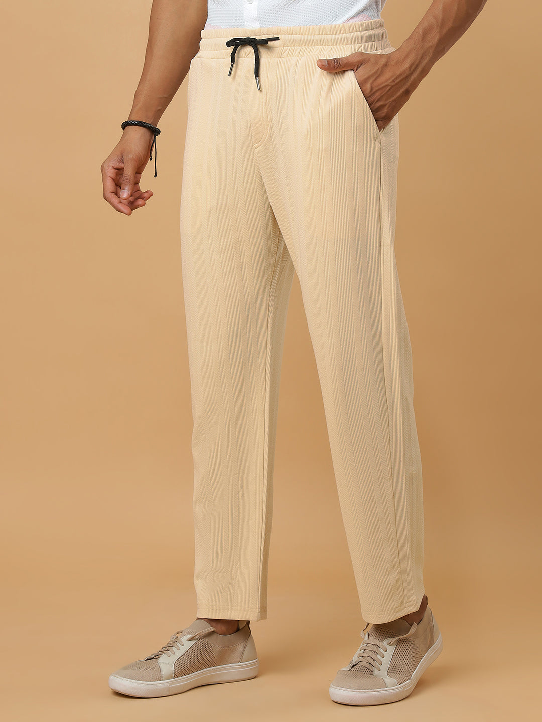 Form | Vertical Stripe Textured Track Pants | All-Season Wear