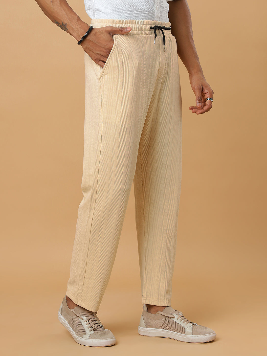Form | Vertical Stripe Textured Track Pants | All-Season Wear