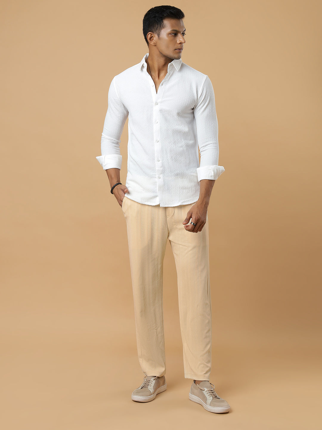 Form | Vertical Stripe Textured Track Pants | All-Season Wear
