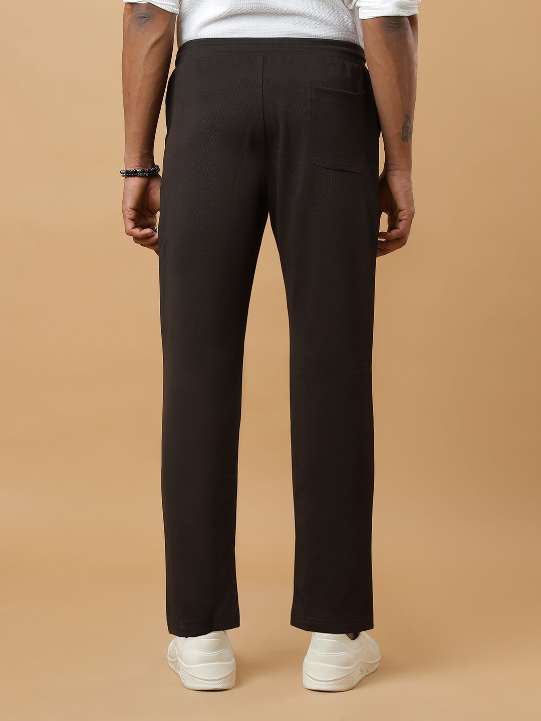 Dark Green | Straight-Leg Essential Textured | Track Pants