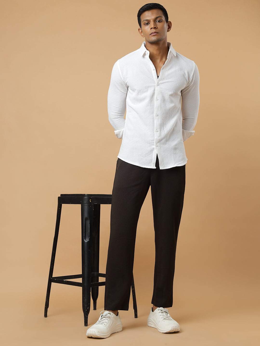 Dark Green | Straight-Leg Essential Textured | Track Pants