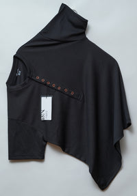 Black | Premium Henley Neck | Polo T-Shirt