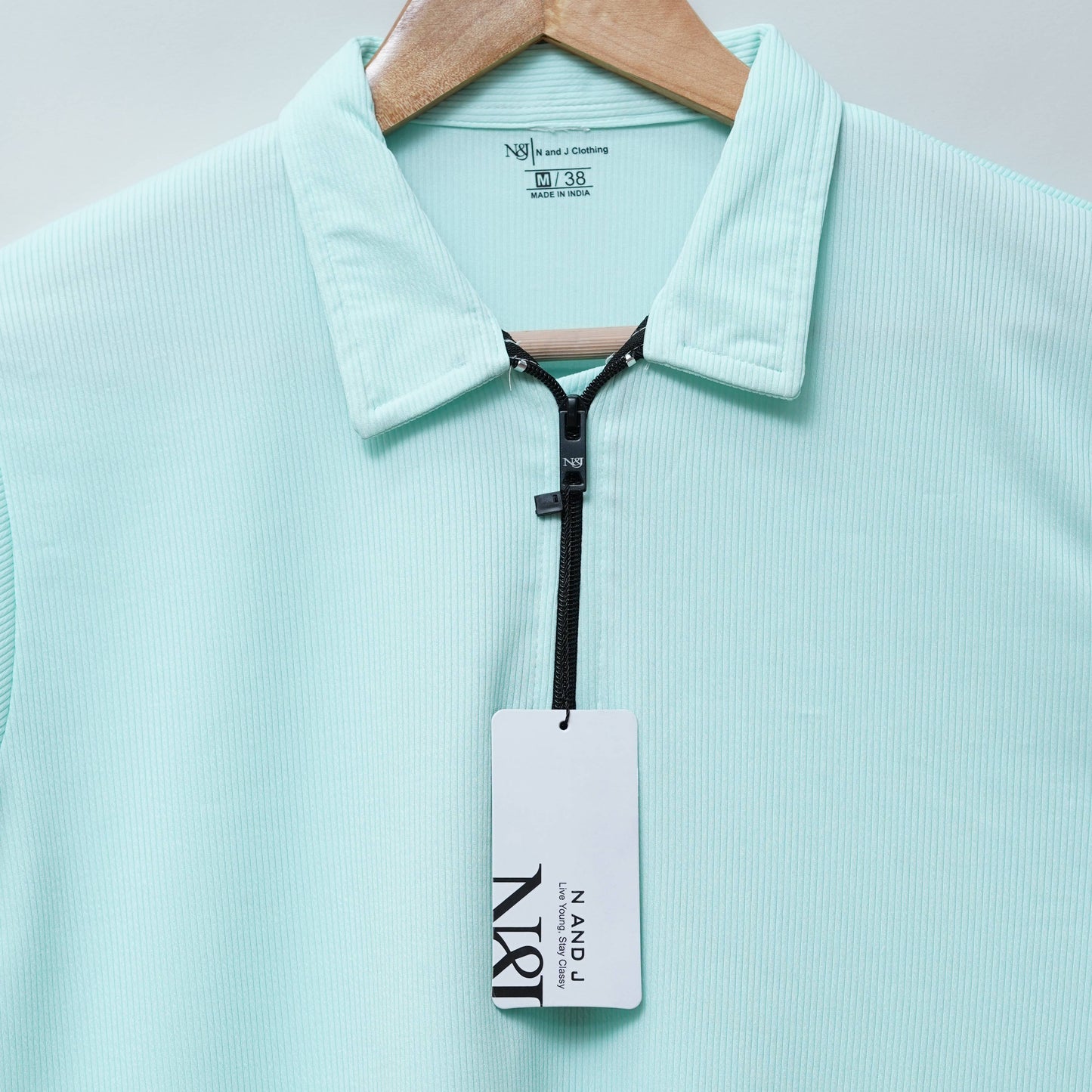 Pista Zipper Polo T Shirt
