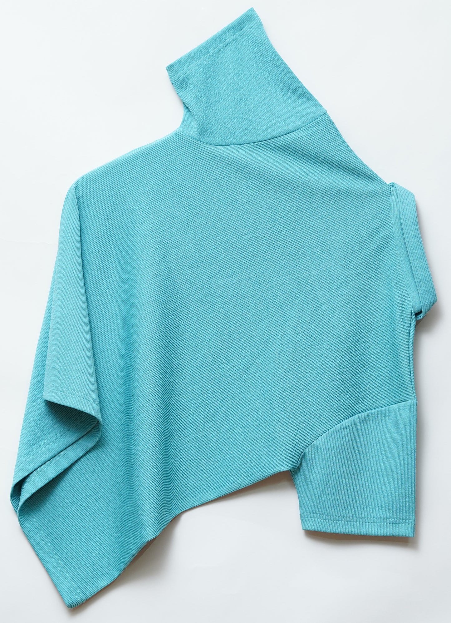 Teal Zipper Polo T Shirt