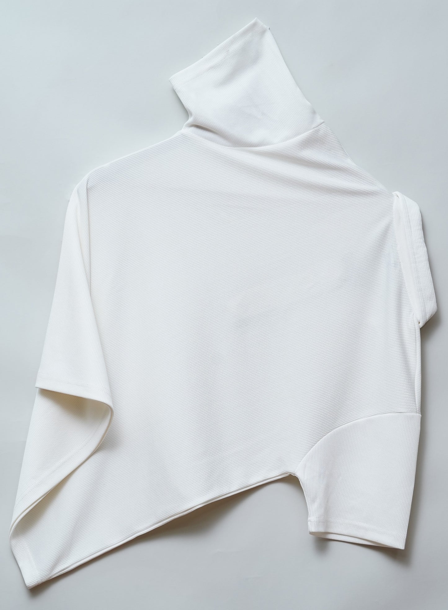White Zipper Polo T Shirt
