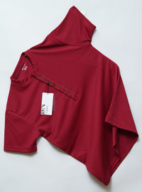 Maroon | Premium Henley Neck | Polo T-Shirt