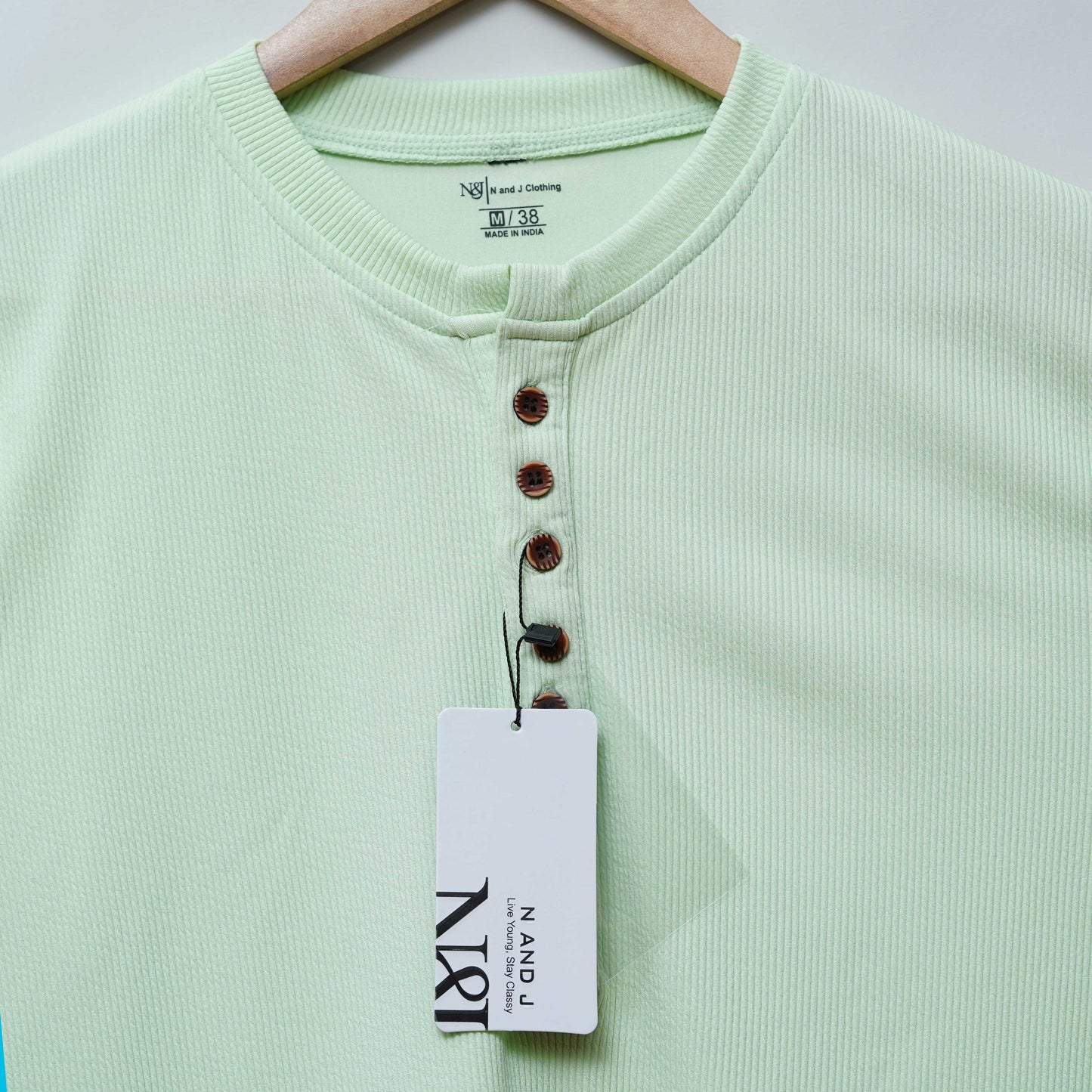 Pista | Premium Henley Neck | Polo T-Shirt