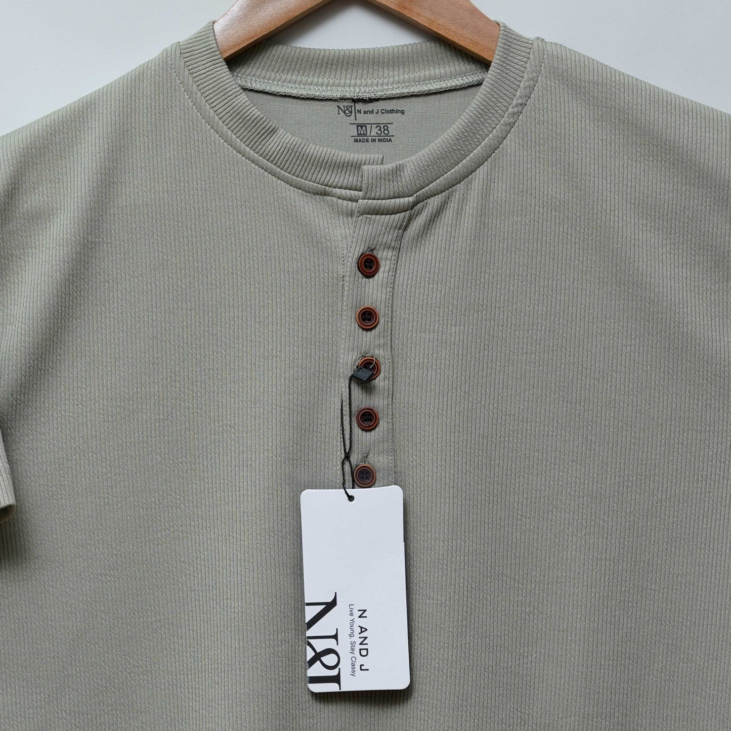 Dark Pista | Premium Henley Neck | Polo T-Shirt