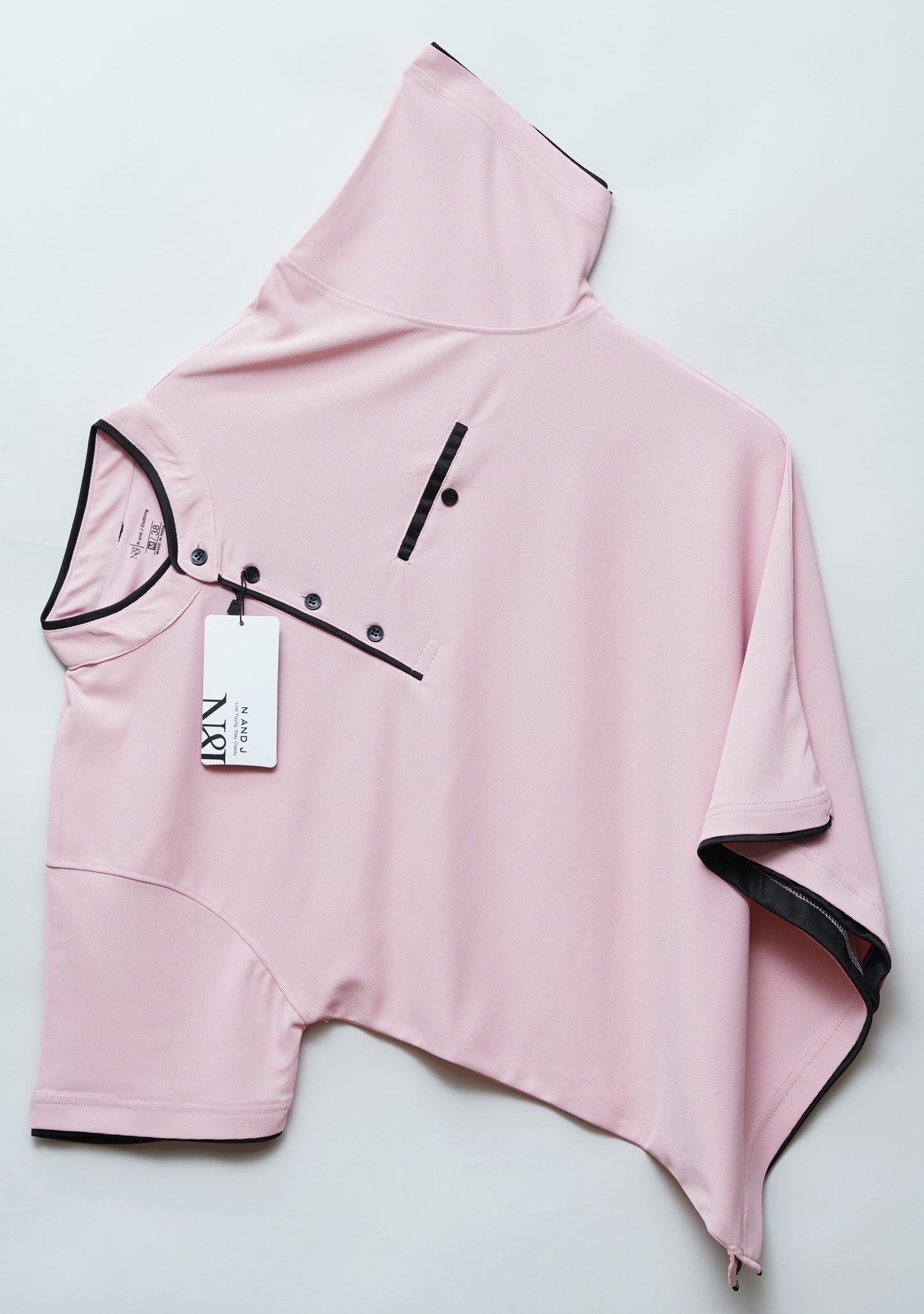 Rose Gold | Henley Neck T-Shirt | PocketCut
