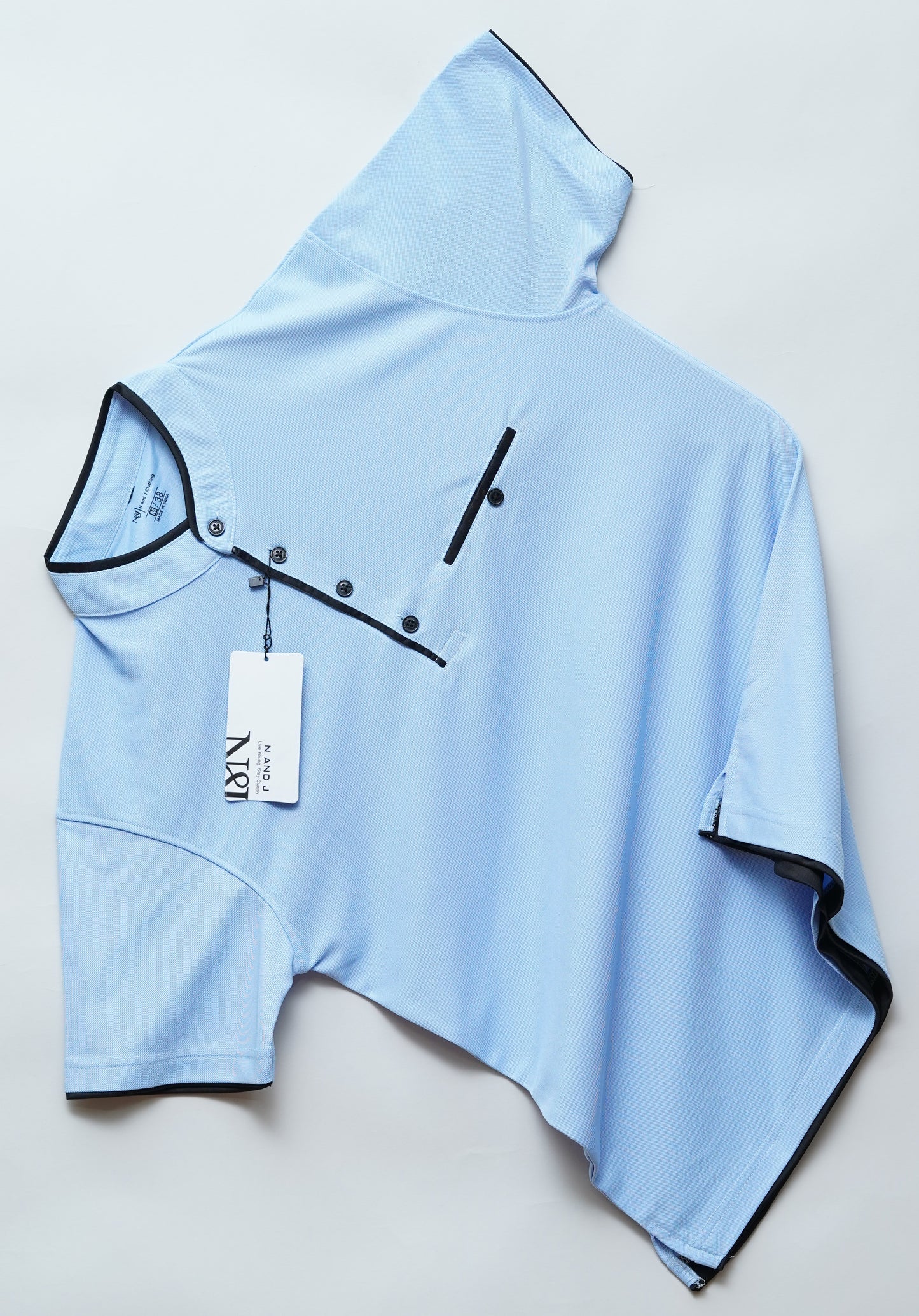 Sky | Henley Neck T-Shirt | PocketCut