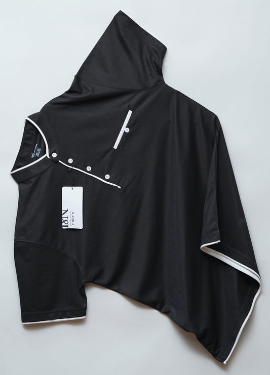 Black | Henley Neck T-Shirt | PocketCut