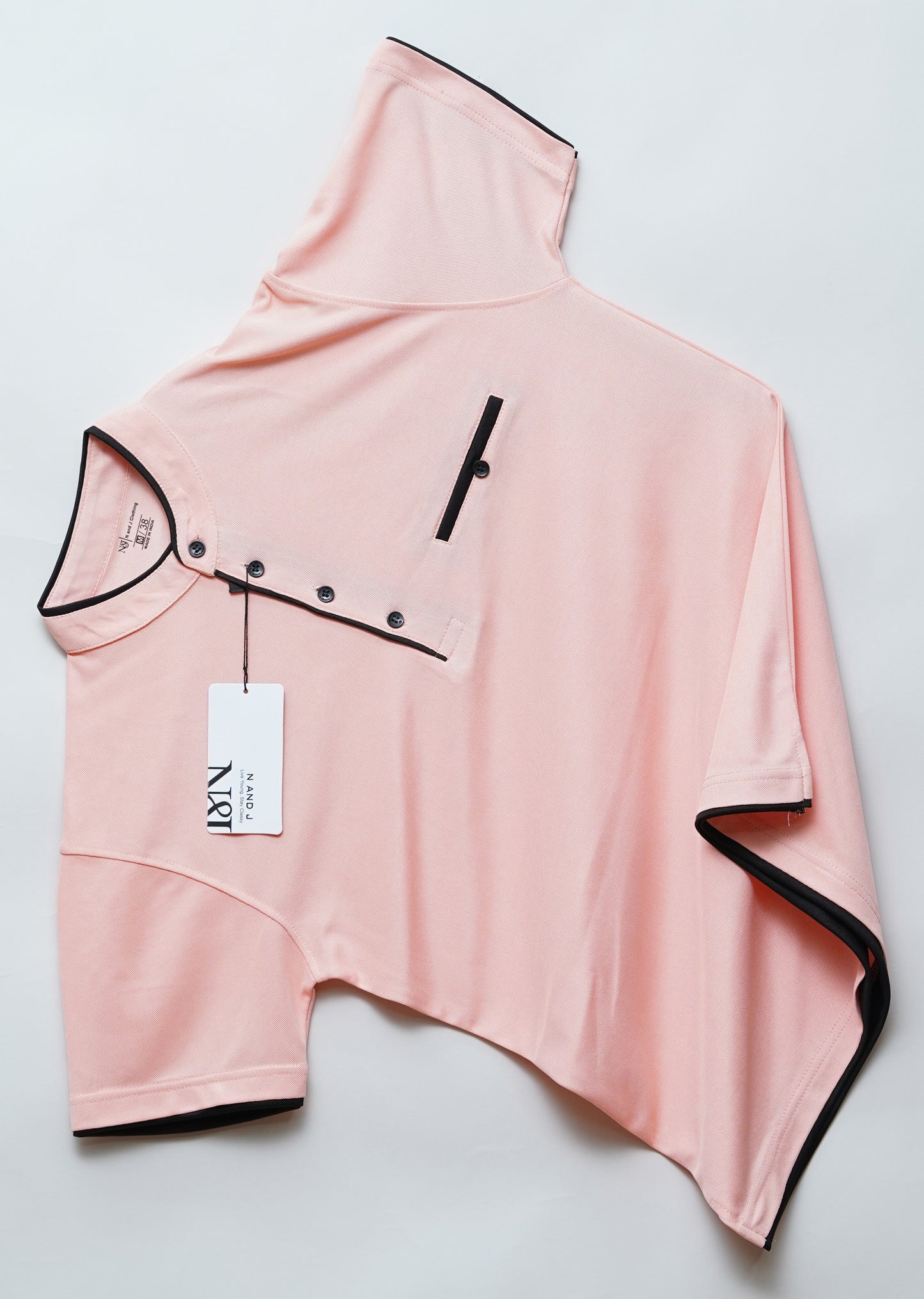 Peach | Henley Neck T-Shirt | PocketCut