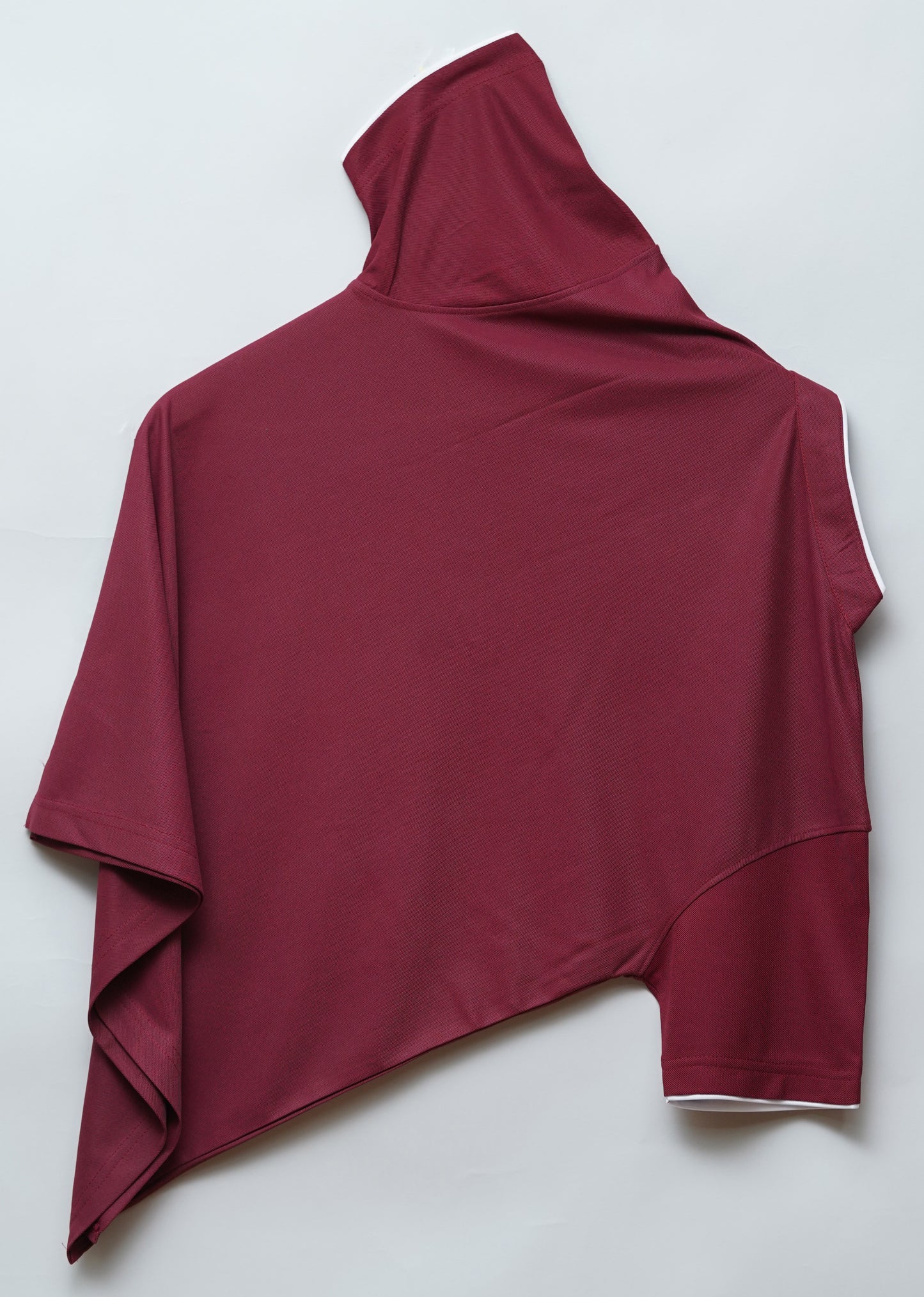 Maroon | Solid Henley Neck | Polo T-Shirt