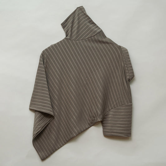 Kiwi | Jacquard Knit Textured | Polo Zipper T-Shirt