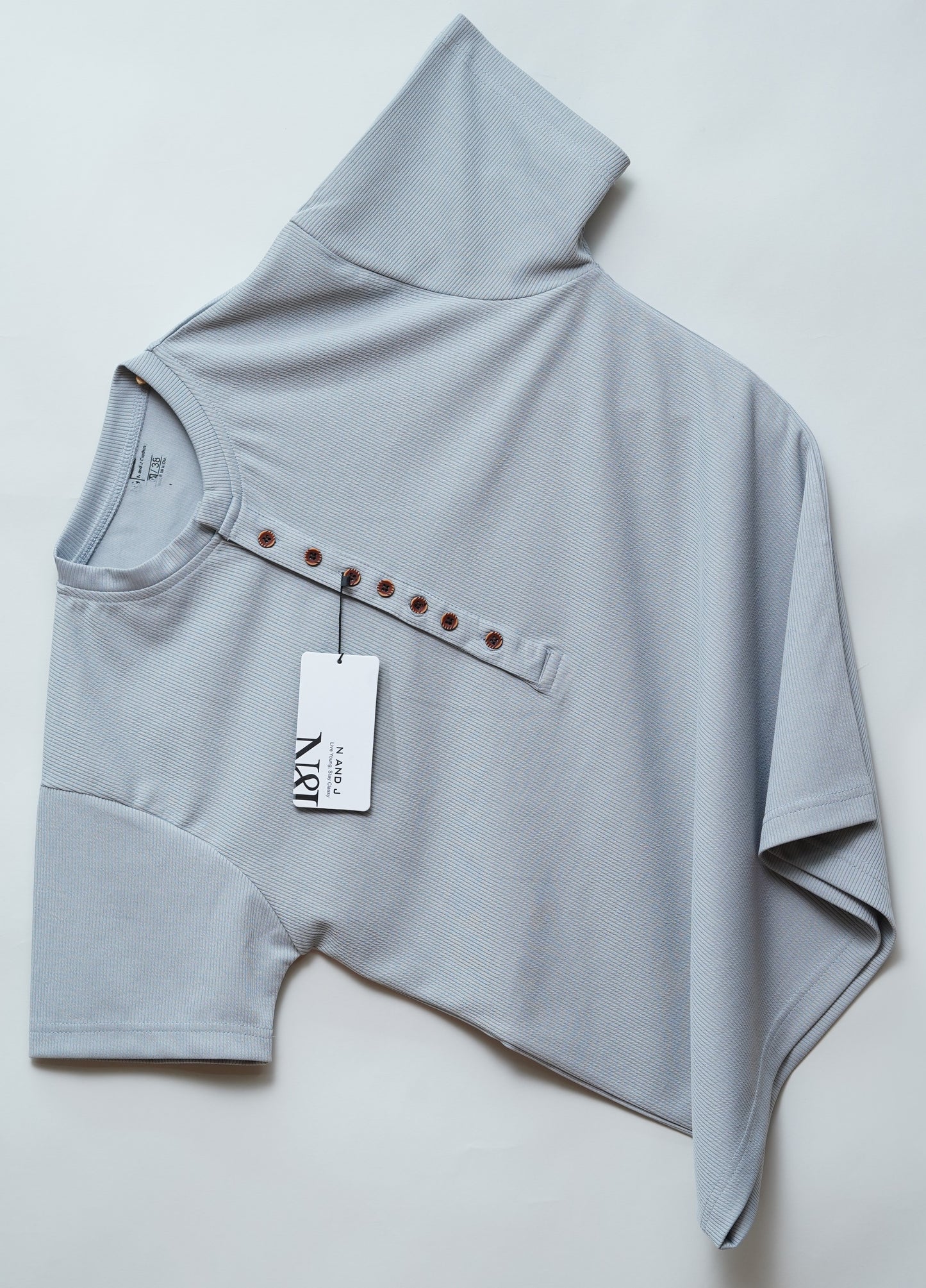 Light Grey | Premium Henley Neck | Polo T-Shirt