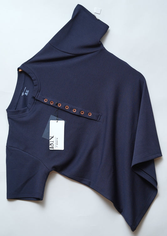 Navy Blue | Premium Henley Neck | Polo T-Shirt