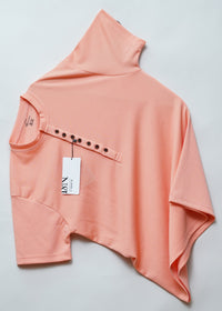 Peach | Premium Henley Neck | Polo T-Shirt