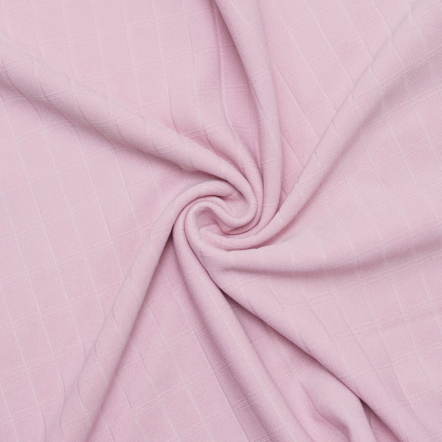 Rose Gold | Pique Square Grid | Polo Zipper T-Shirt