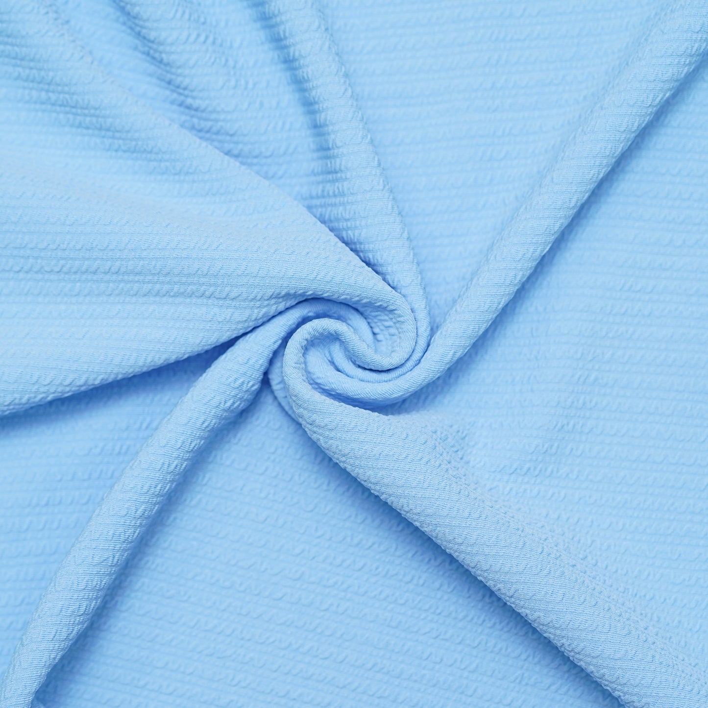 Sky | Pique Textured | Polo Zipper T-Shirt