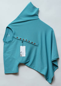 Teal | Premium Henley Neck | Polo T-Shirt