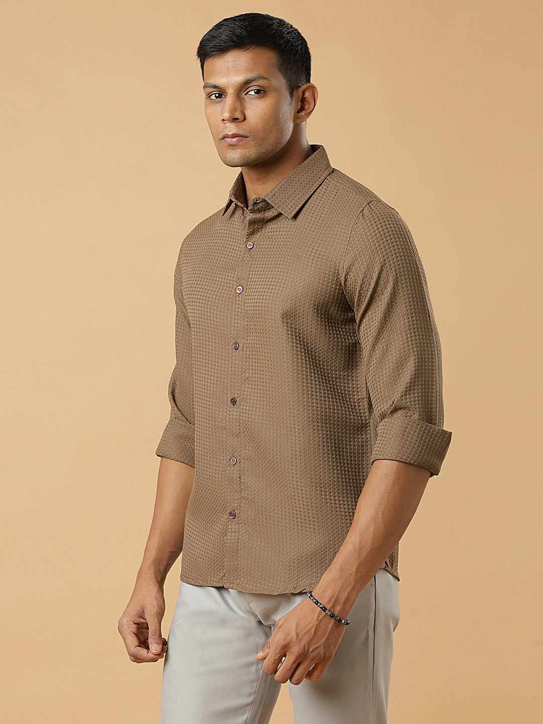 Chiku | Classic Waffle Pattern | Waffle Texture Shirt