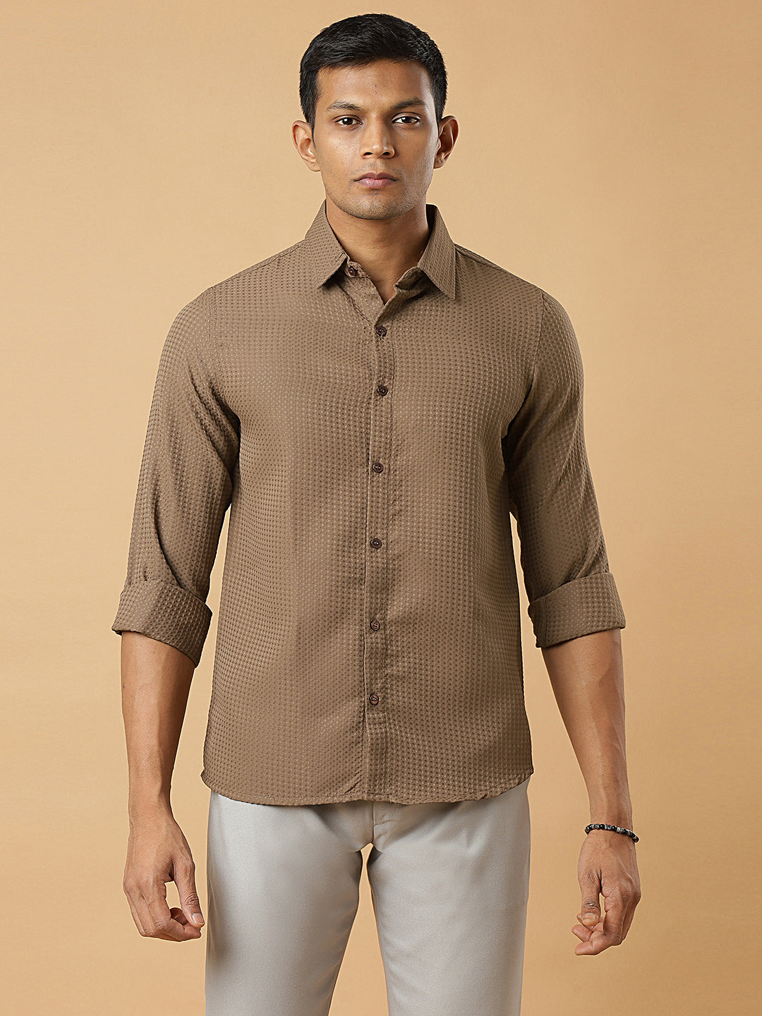 Chiku | Classic Waffle Pattern | Waffle Texture Shirt