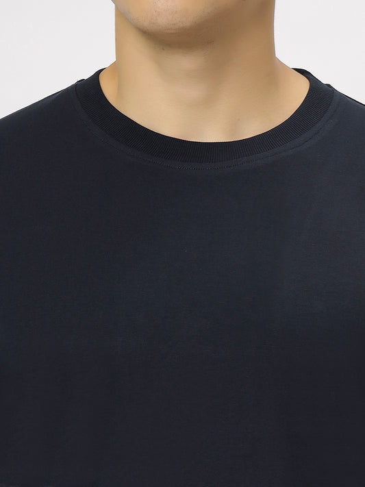 Navy Blue Supima Round Neck T-Shirt