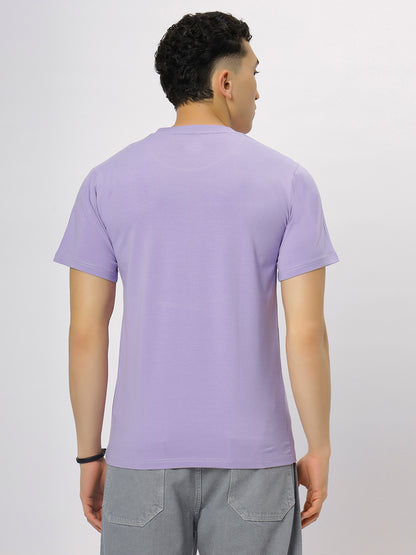 Lavender Supima Round Neck T-Shirt